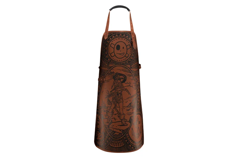 Tablier de cuisine artisanal en cuir Witloft Buccanian Girl édition limitée