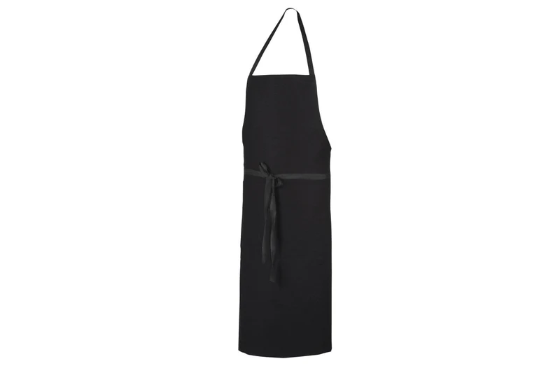 Tablier de cuisine mixte Robur Pise noir 100% coton