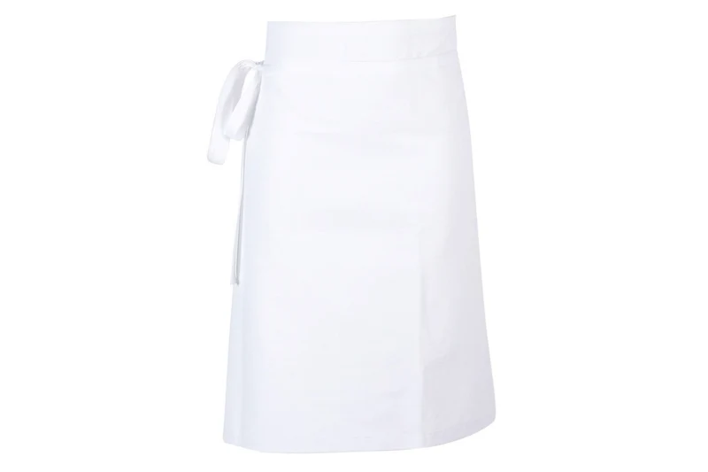 Tablier de cuisine mixte demi-chef Robur Phoenix blanc 100% coton