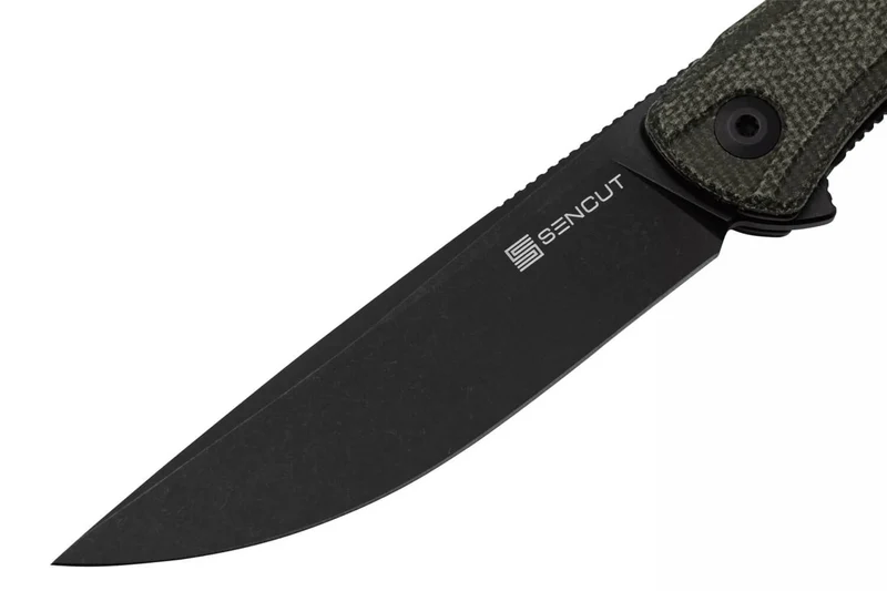 Couteau pliant Sencut Scitus S210423 manche en micarta vert foncé 11,5cm
