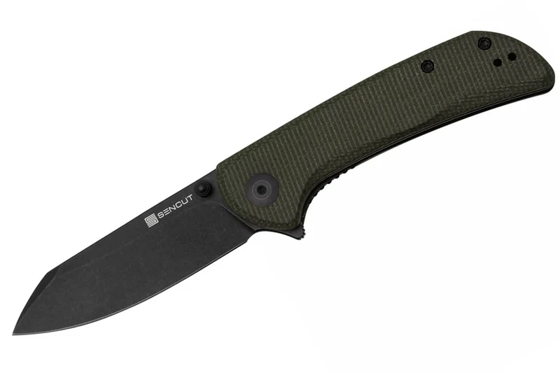 Couteau pliant Sencut Fritch S220141 manche en micarta vert 10,2cm