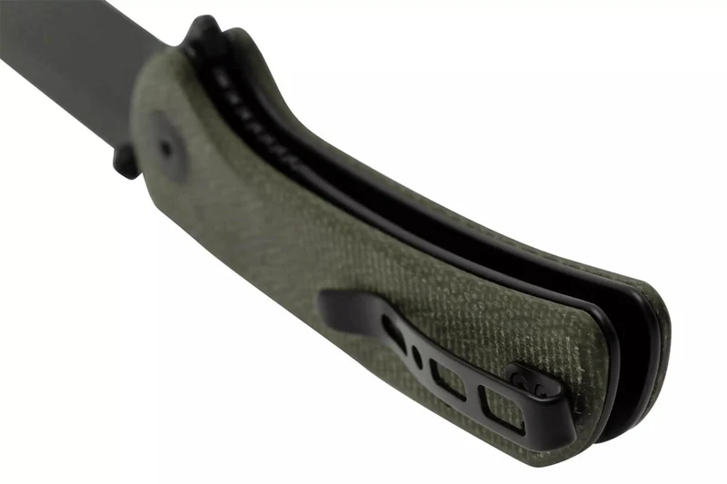 Couteau pliant Sencut Fritch S220141 manche en micarta vert 10,2cm