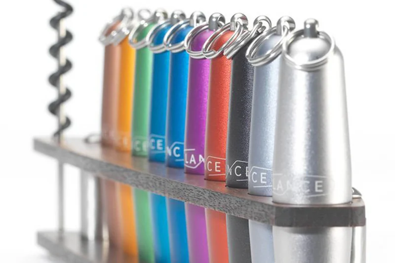 Tire-bouchon aluminium Lance coloris orange fabriqué en France