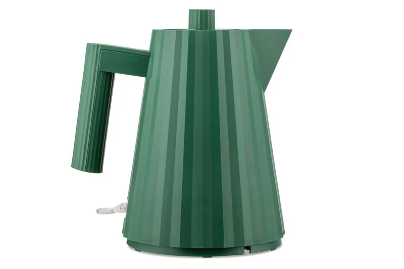 Bouilloire électrique Alessi Plissé verte design par Michele De Lucchi