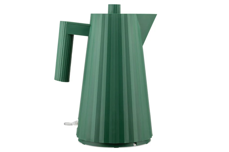 Bouilloire électrique Alessi Plissé verte design par Michele De Lucchi