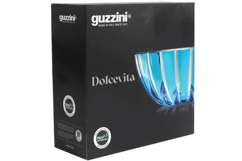 Saladier Guzzini Dolcevita turquoise en polymère biosourcé