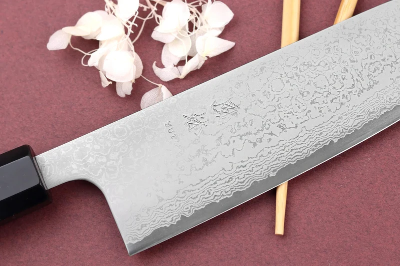 Couteau santoku 16,5cm japonais artisanal Yuzo Damas VG10