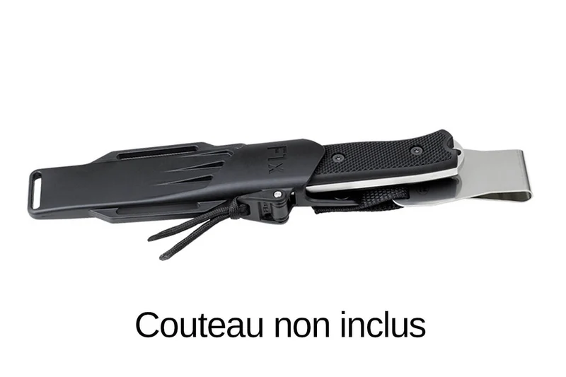 Etui Fallkniven F1XEZCLIP pour couteau F1x en zytel avec clip inox