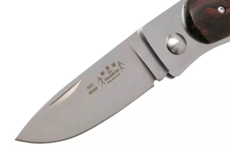 Couteau pliant Fallkniven U1 Elmax manche Desert Ironwood 8,6cm + étui Cordura