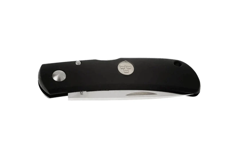 Couteau pliant Fallkniven TK4 Tre Kronor manche grilon noir 9,5cm + étui Cordura