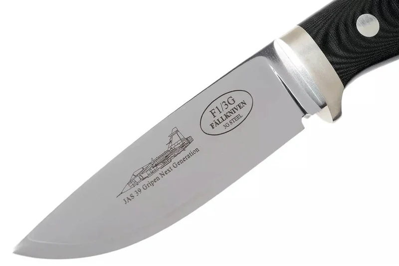 Couteau Fallkniven F1 Swedish Air Force NG F1L3Gbm édition limitée lame 10cm manche micarta noir + étui cuir + coffret