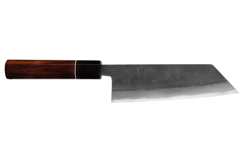 Couteau bunka 16,5cm japonais artisanal Yuzo Black Nashiji