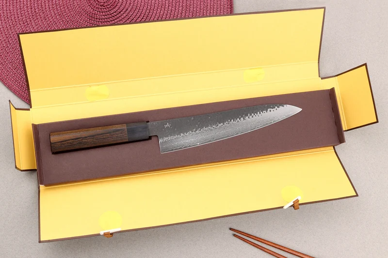 Couteau de chef 21cm japonais Shizu Hamono Gen VG10 damas