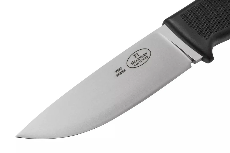 Couteau Fallkniven F1 VGWolf Swedish Air Force lame 9,7cm manche thermorun noir + étui en cuir