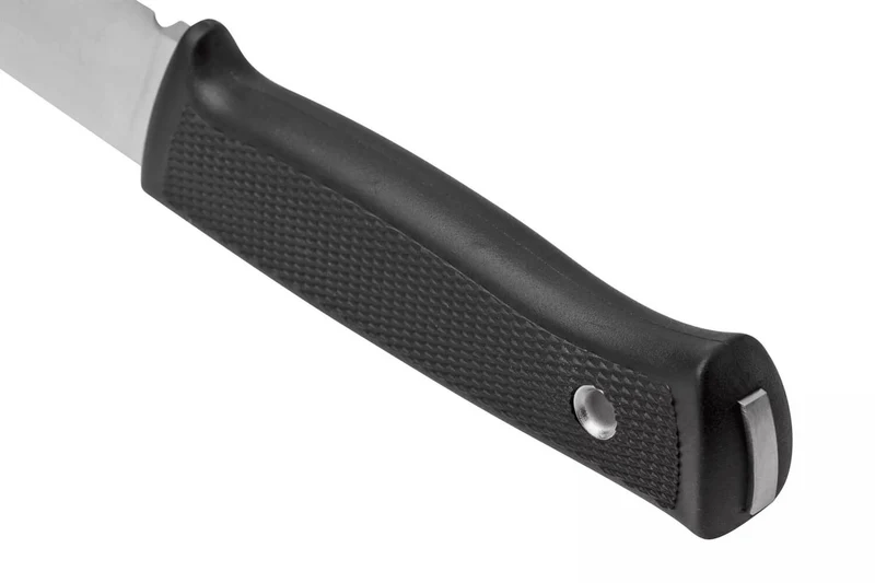 Couteau Fallkniven F1 VGWolf Swedish Air Force lame 9,7cm manche thermorun noir + étui en cuir