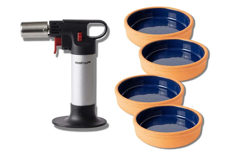 Coffret crème brûlée Mastrad 1 chalumeau + 4 ramequins