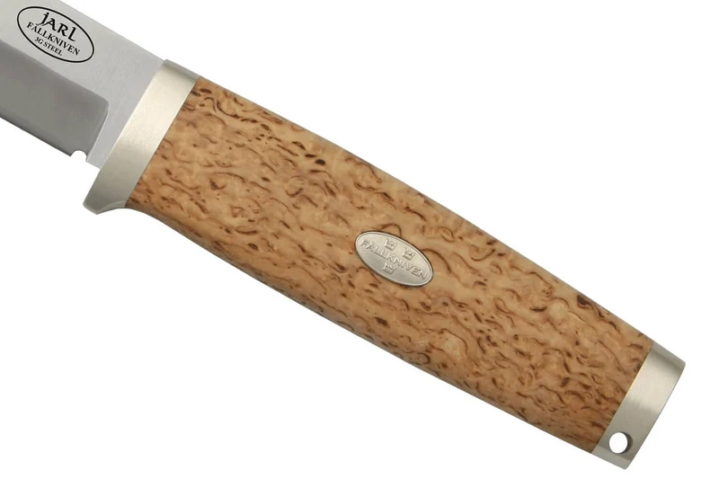 Couteau Fallkniven Jarl SK1 lame 9,7cm manche bouleau + étui en cuir