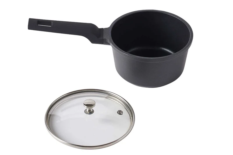 Casserole saucière avec couvercle Mastrad en fonte d'aluminium 14cm