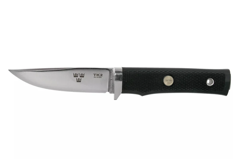 Couteau Fallkniven TK2 Tre Kronor lame 10cm manche Thermorun noir + étui zytel