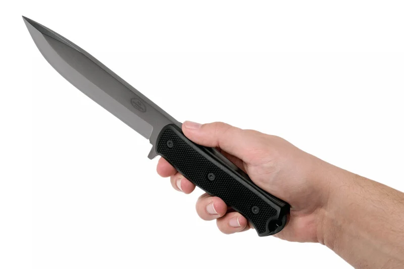 Couteau Fallkniven A1xb Expedition Knife Tungsten Carbide lame noire 16cm manche Thermorun noir + étui Zytel