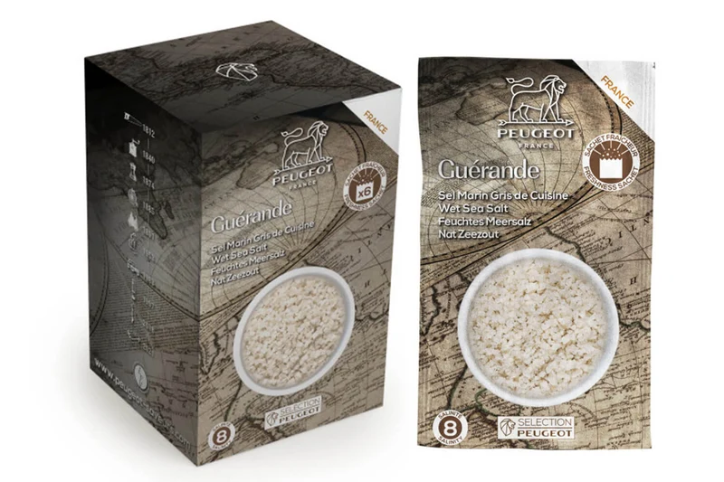 Coffret de 6 sachets fraîcheur Peugeot sel de Guérande humide - 6x50g