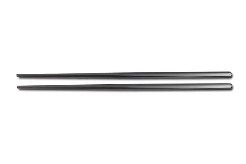Paire de baguettes chinoises Comas en acier inox 23cm noir