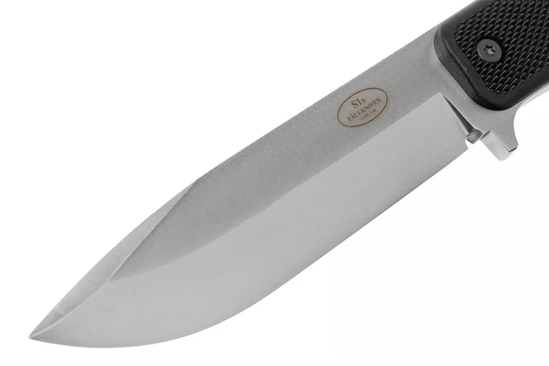 Couteau Fallkniven S1X Forest Knife lame satinée 13cm manche Thermorun noir + étui Zytel