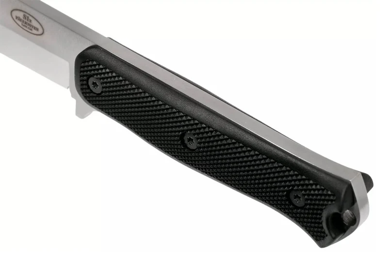 Couteau Fallkniven S1X Forest Knife lame satinée 13cm manche Thermorun noir + étui Zytel