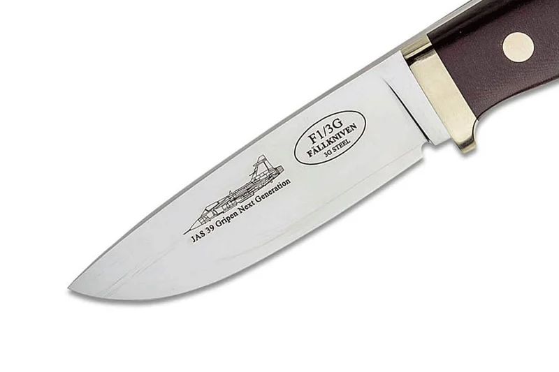 Couteau Fallkniven F1 Swedish Air Force NG F1L3GMM édition limitée lame 10cm manche micarta marron + étui cuir + coffret
