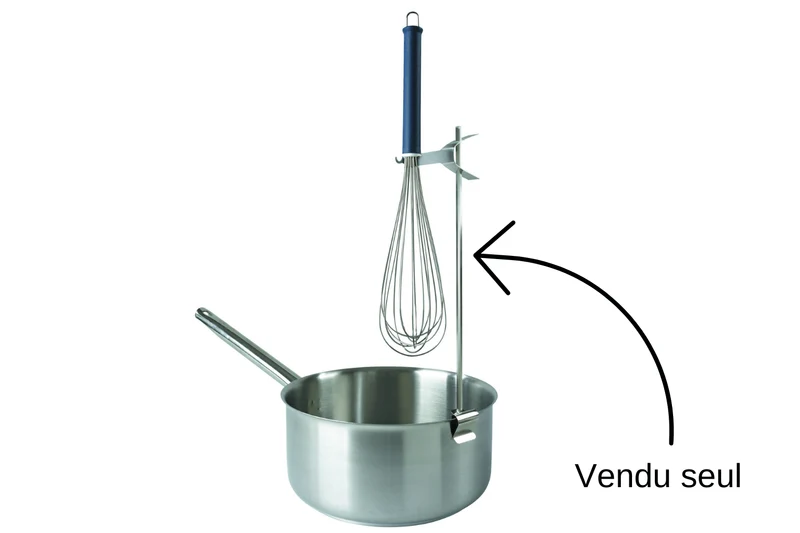 Support pour fouet/thermomètre en acier inoxydable