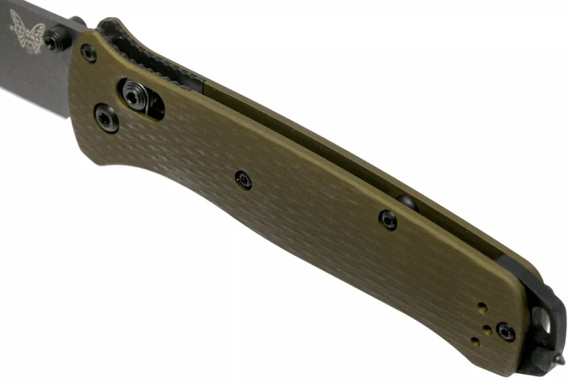 Couteau pliant Benchmade Bailout 537GY-1 manche aluminium anodisé vert 12cm avec brise-vitre