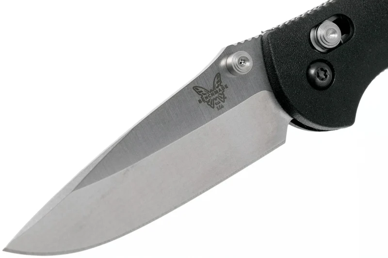 Couteau pliant Benchmade Mini Griptilian 556 manche Grivory noir 9,9cm