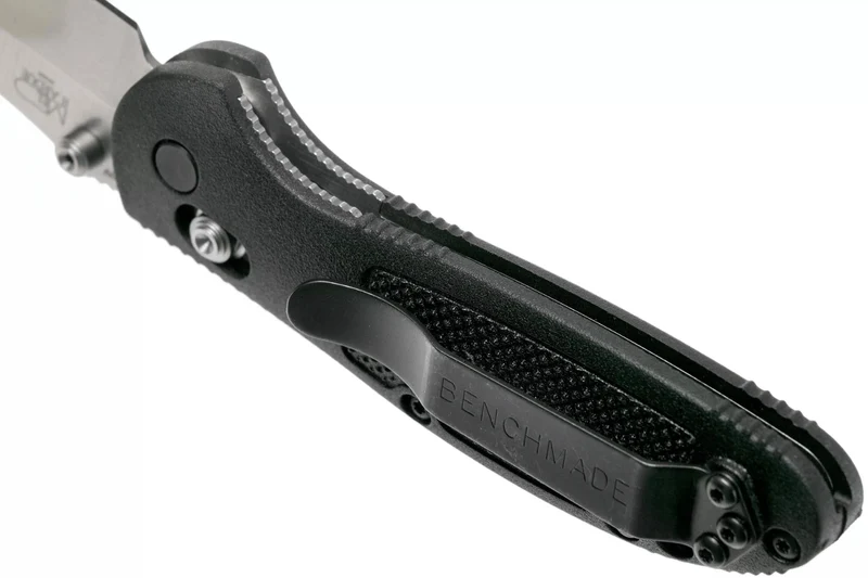 Couteau pliant Benchmade Mini Griptilian 556 manche Grivory noir 9,9cm