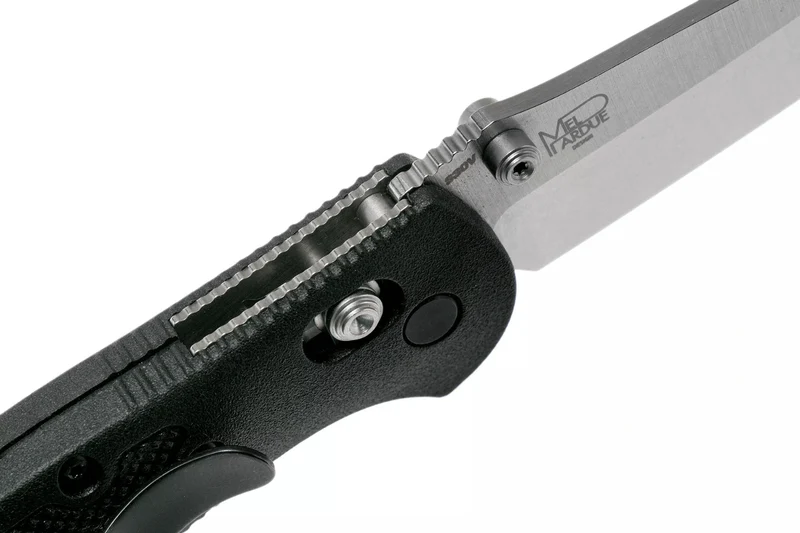 Couteau pliant Benchmade Mini Griptilian 556 manche Grivory noir 9,9cm