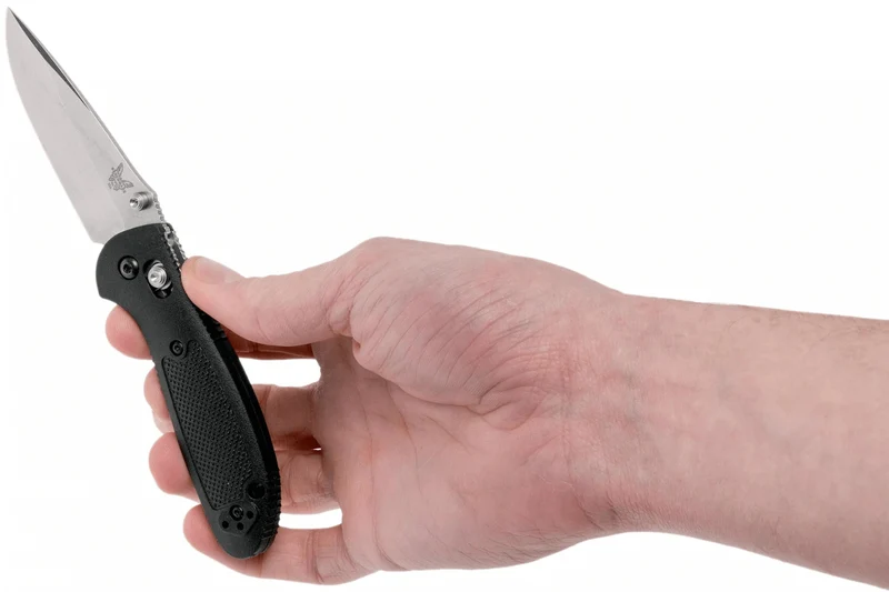 Couteau pliant Benchmade Mini Griptilian 556 manche Grivory noir 9,9cm