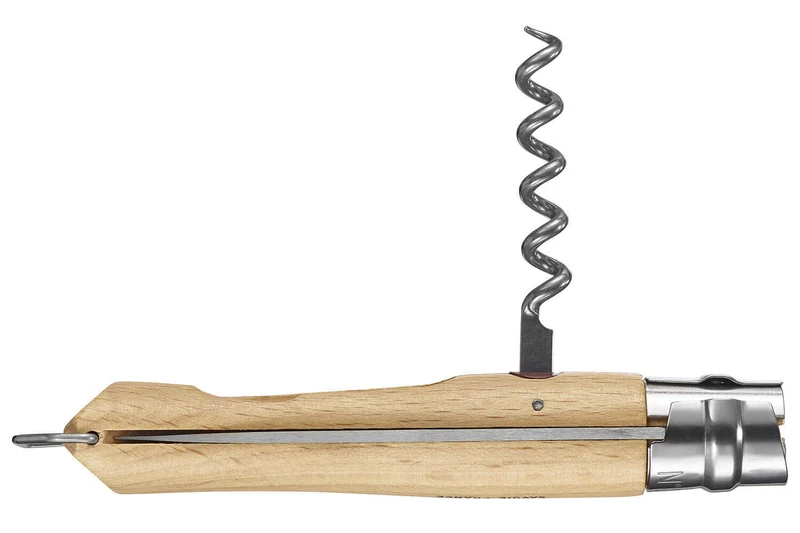 Couteau Opinel traditionnel n°10 lame 10cm virole tournante + tire-bouchon + décapsuleur
