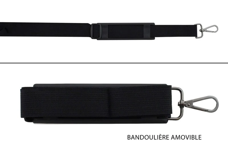 Mallette vide Wusaki bleue pour 21 couteaux et ustensiles + 1 grande poche de rangement