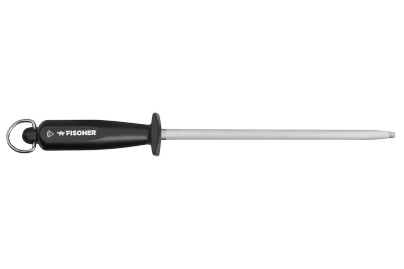 Fusil à aiguiser semi professionnel Fischer mèche ronde 25cm grain standard