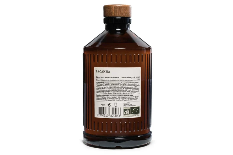 Sirop de caramel brut artisanal Bacanha certifié biologique 40cl