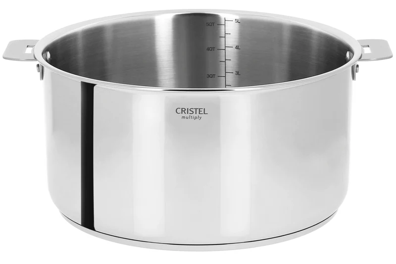 Faitout Cristel Casteline amovible en inox 5 plis