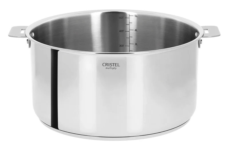 Faitout Cristel Casteline amovible en inox 5 plis