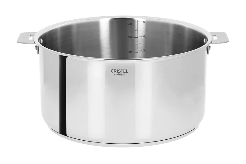 Faitout Cristel Casteline amovible en inox 5 plis