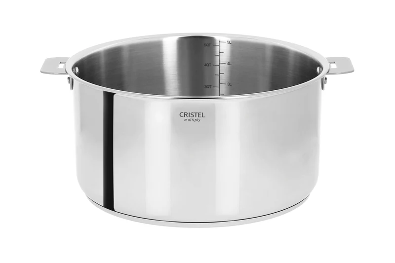 Casserole Cristel Casteline amovible en inox 5 plis