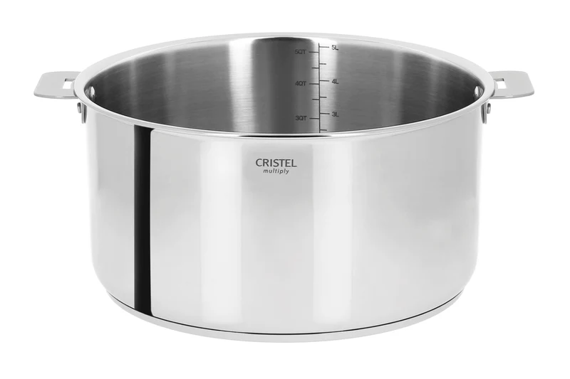 Casserole Cristel Casteline amovible en inox 5 plis