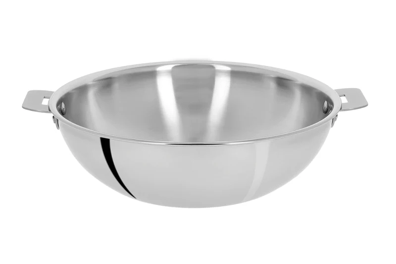 Wok Cristel Casteline amovible en inox 3 plis