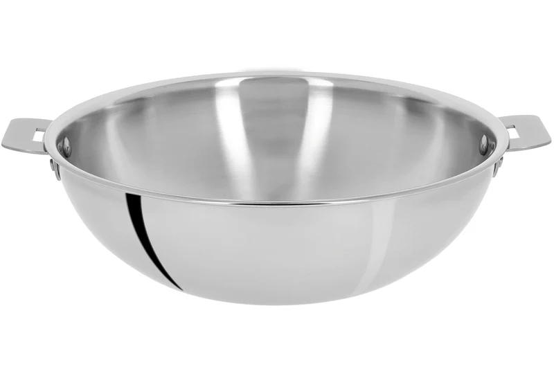 Wok Cristel Casteline amovible en inox 3 plis