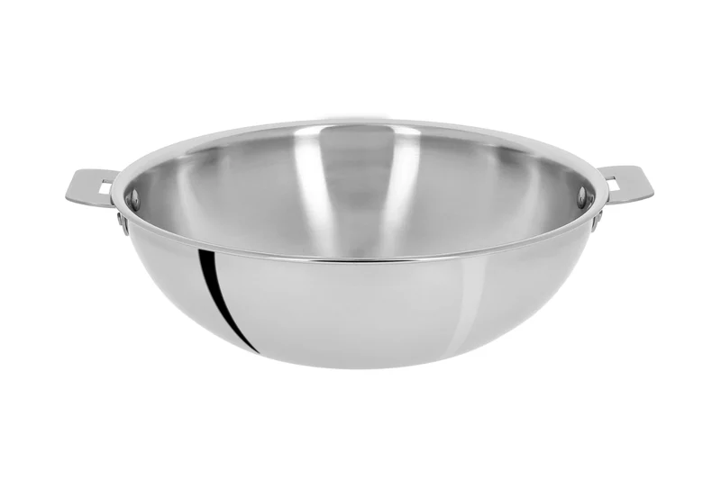 Wok Cristel Casteline amovible en inox 3 plis