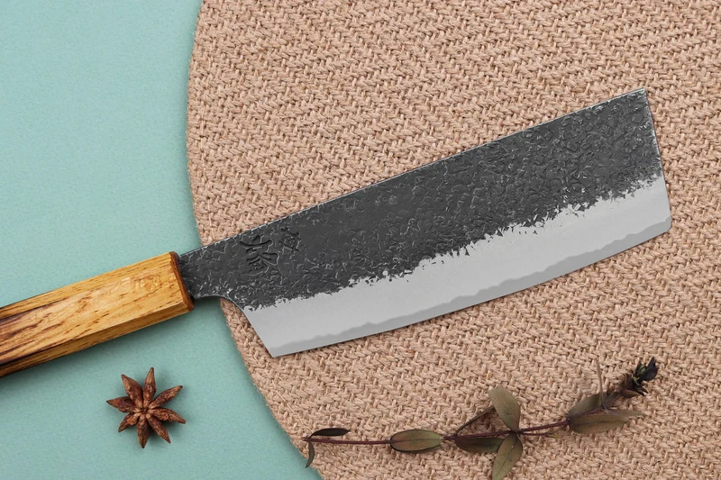 Couteau nakiri japonais artisanal Sakai Takayuki Homura Guren 18cm