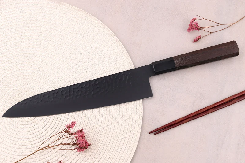 Couteau de chef 24cm japonais Sakai Takayuki Kurokage VG10 manche en wengé
