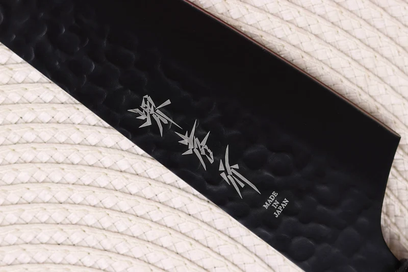 Couteau santoku kiritsuke 16cm japonais Sakai Takayuki Kurokage VG10 manche en wengé